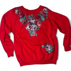 Hanes Women's Red Sweatshirt